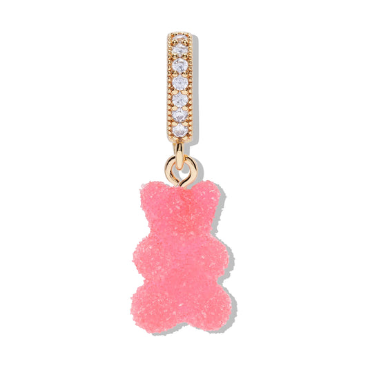 Crystal Haze Nostalgia bear Fizzy Pave privjesak - Cherry