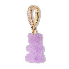 Crystal Haze Nostalgia bear Fizzy Pave privjesak - Grape