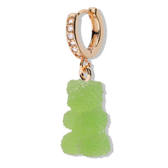 Crystal Haze Nostalgia bear Fizzy earring - Sour Apple