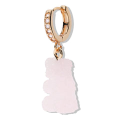 Crystal Haze Nostalgia bear Fizzy earring - Marshmallow