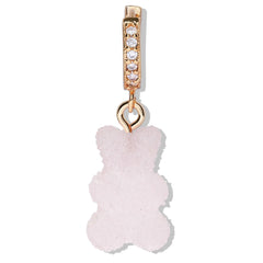 Crystal Haze Nostalgia bear Fizzy earring - Marshmallow