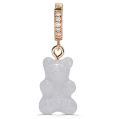 Crystal Haze Nostalgia bear earring - Glittery