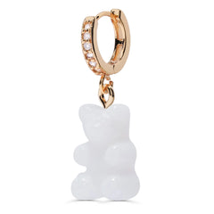 Crystal Haze Nostalgia bear earring - Pearly