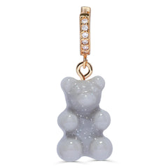 Crystal Haze Nostalgia bear earring - Steel