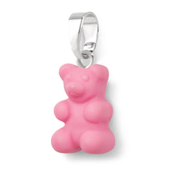 Crystal Haze Nostalgia bear pendant - Elle Woods silver