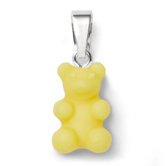 Crystal Haze Nostalgia bear pendant - Lemonade silver