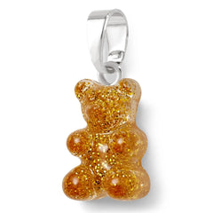 Crystal Haze Nostalgia bear pendant 24k - silver