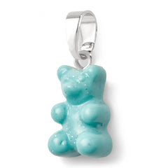 Crystal Haze Nostalgia bear pendant - Baby Shark silver