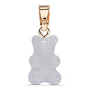 Crystal Haze Nostalgia bear pendant - Glittery