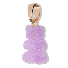 Crystal Haze Nostalgia bear Fizzy pendant - Grape