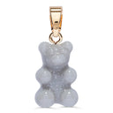 Crystal Haze Nostalgia bear pendant - Steel