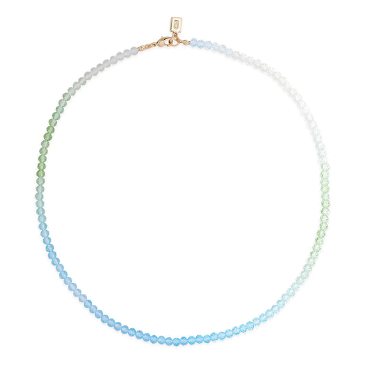 Crystal Haze Candy Floss Necklace - Blue Mint