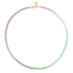 Crystal Haze Candy Floss Necklace - Lavender Mint