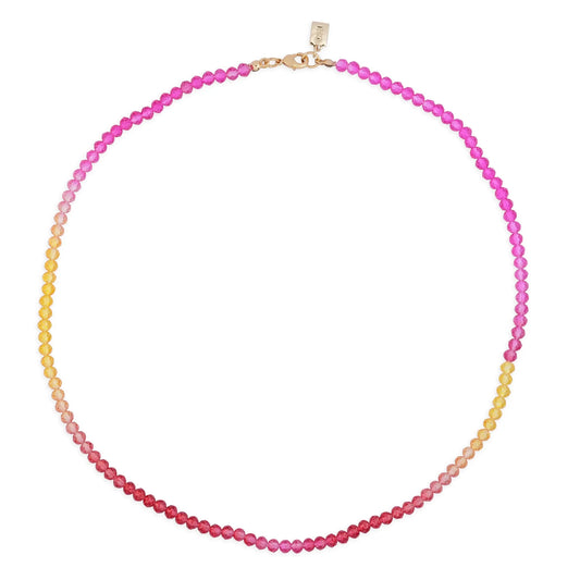 Crystal Haze Candy Floss Necklace - Sunset