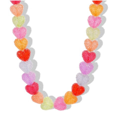 Crystal Haze Jelly Heart Necklace
