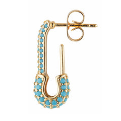 Crystal Haze Pin Up Earring - Mykonos Blue