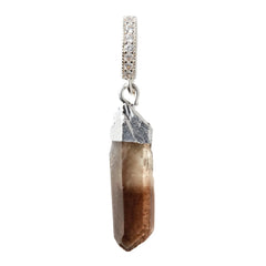 Crystal Haze Pendant Smokey Quartz Silver