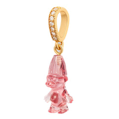 Crystal Haze Norwegian Lucky Troll Pave privjesak - Bubblegum Pink