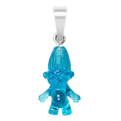 Crystal Haze Norwegian Lucky Troll privjesak - Azure srebrni