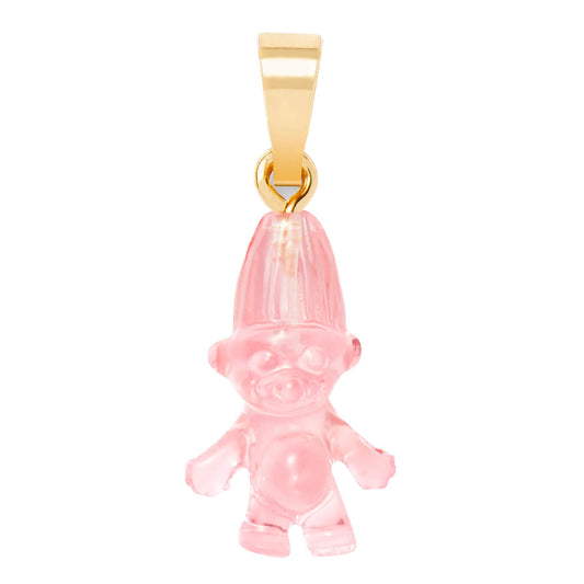 Crystal Haze Norwegian Lucky Troll privjesak - Bubblegum Pink