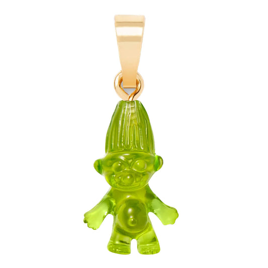 Crystal Haze Norwegian Lucky Troll privjesak -  Lime
