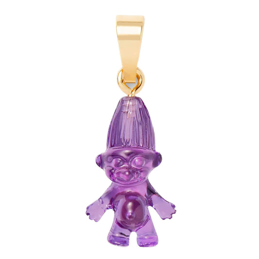 Crystal Haze Norwegian Lucky Troll privjesak -  Plum