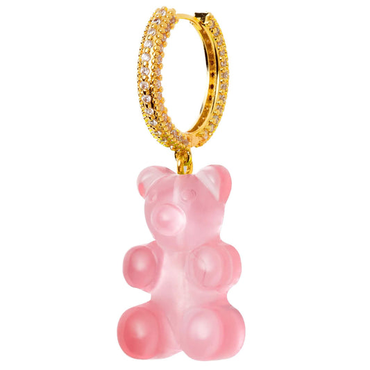 Crystal Haze Nostalgia bear Mega naušnica - Bubblegum