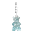 Crystal Haze Nostalgia bear Pave privjesak - Mediterranean srebrni
