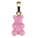 Crystal Haze Nostalgia bear pendant - Candy pink