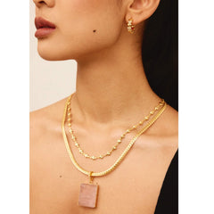 Crystal Haze Necklace Habibi - gold