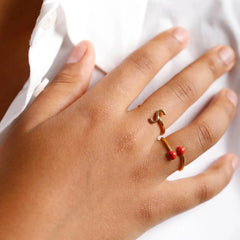 Design Letters Ring Little Big Love - adjustable