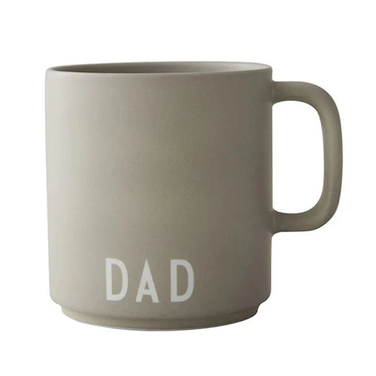 Design Letters Mug - Dad grey