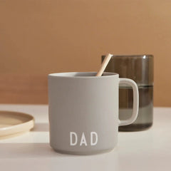 Design Letters Mug - Dad grey