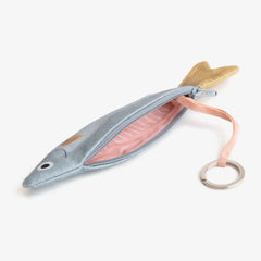 Don Fisher Anchovy key chain/purse - blue