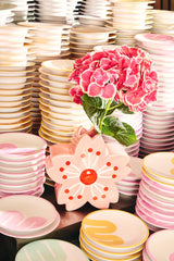 Fluid Market Cherry Blossom Ceramic Vase - in situ