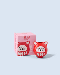 Fluid Market Daruma Ceramic Vase - in its packaging
