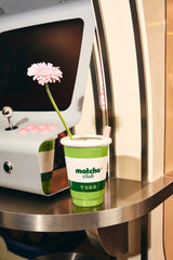 Fluid Market Matcha Ceramic Vase - in situ