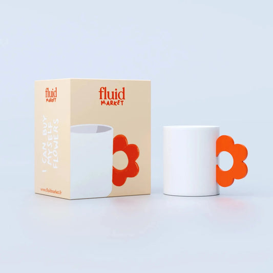 Fluid Market Orange Flower Mug