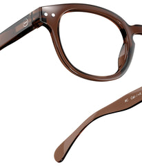 Reading glasses Dark Expresso - frame detail from the outside
