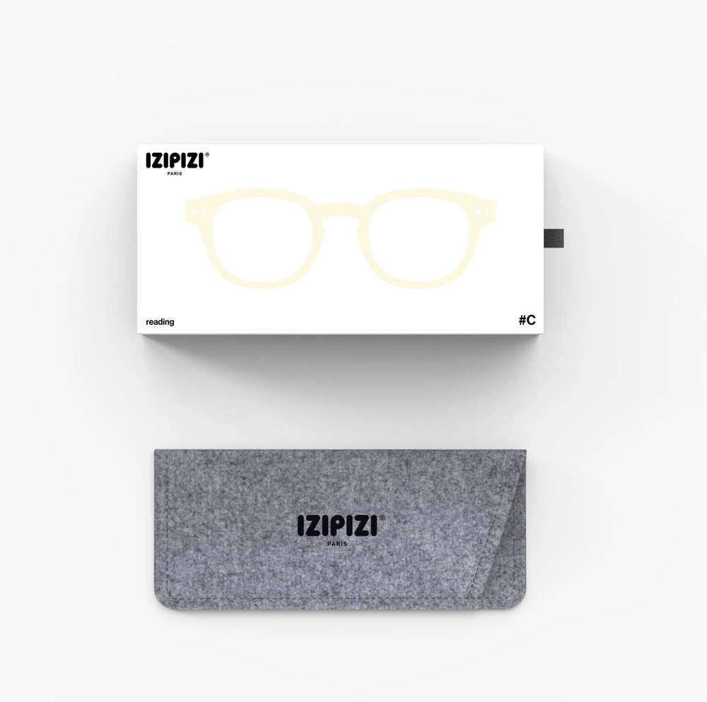 Reading glasses Sandstorm - felt pouch and packaging