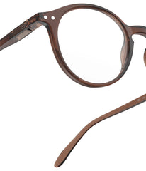 Reading glasses Dark Expresso - frame detail from the outside