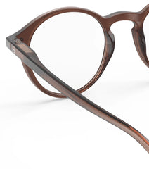 Reading glasses Dark Expresso - temple detail from the inside