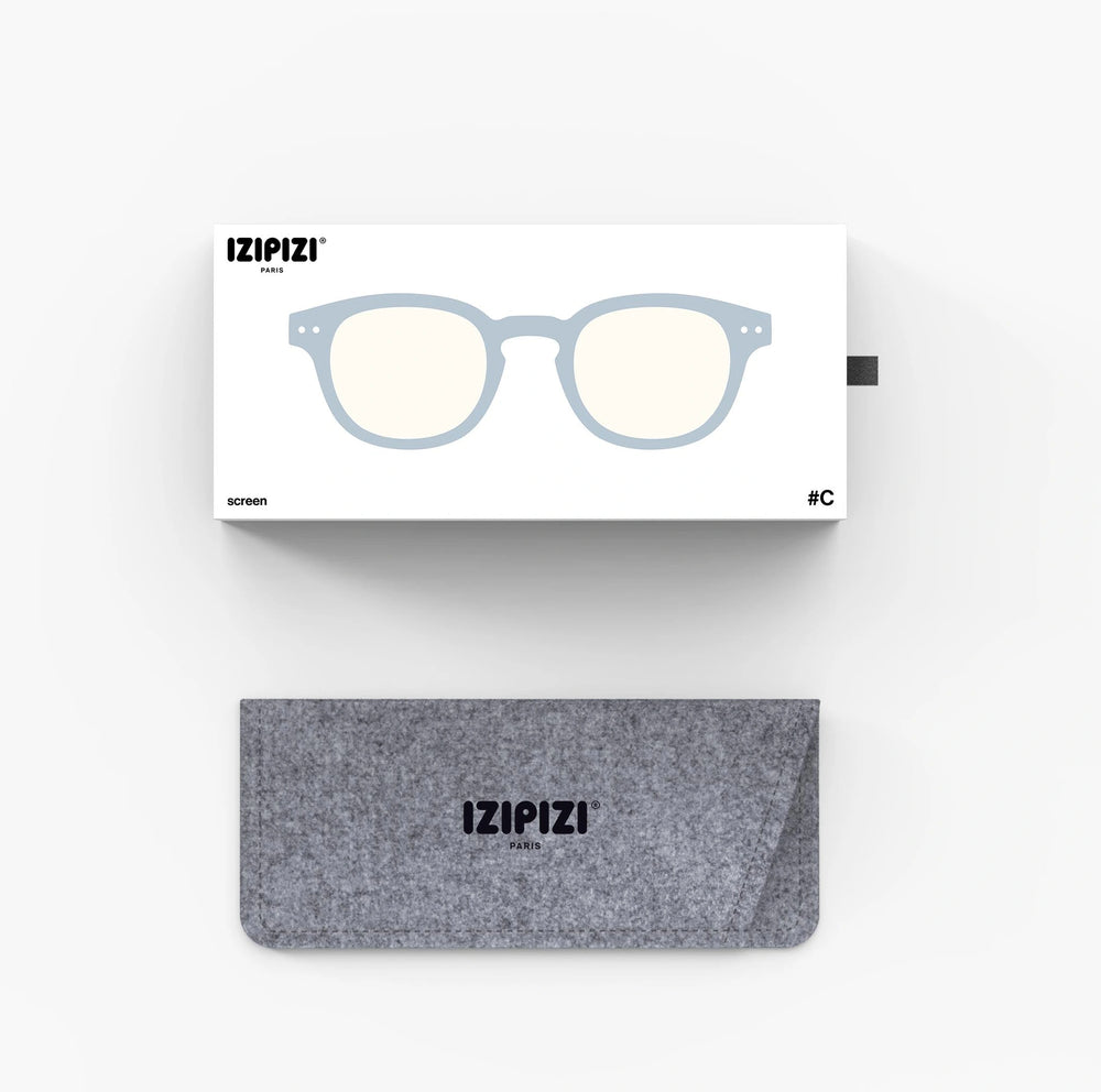 Screen glasses Frozen Blue - felt pouch and packaging