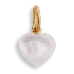 Jane Kønig Mother of Pearl Heart Pendant - gold plated