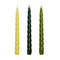 Klevering Set of 3 Candles - Bravo Greens