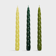 Klevering Set of 3 Candles - Bravo Greens