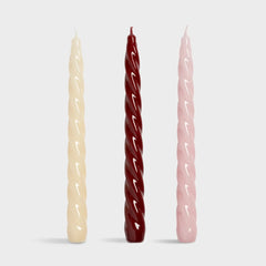 Klevering Set of 3 Candles - Bravo Reds