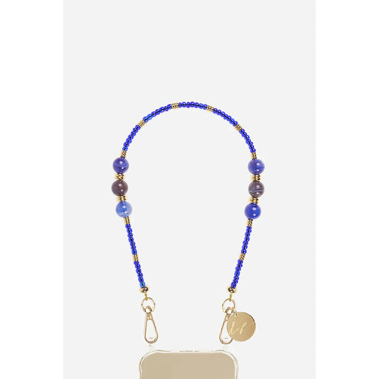 LaCoqueFrancaise Short cell phone chain - Iris Blue