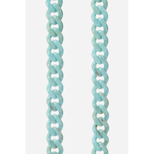 LaCoqueFrancaise Mobile phone chain - Gia Turquoise, 120 cm