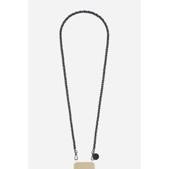 LaCoqueFrancaise Mobile phone chain - Cali black, 120 cm